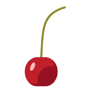 düz illüstrasyon kiraz renk sanat