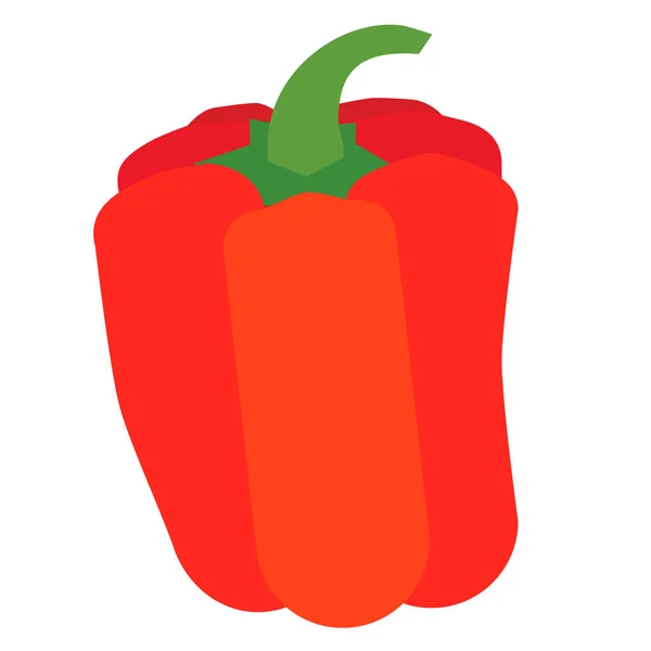 Pepper platte kleur kunst illustratie — Stockvector