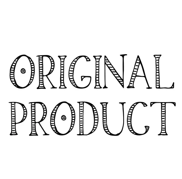 Rótulo original do produto no branco — Vetor de Stock