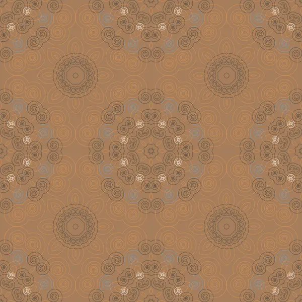 Tourbillons géométriques motif complexe sans couture — Image vectorielle