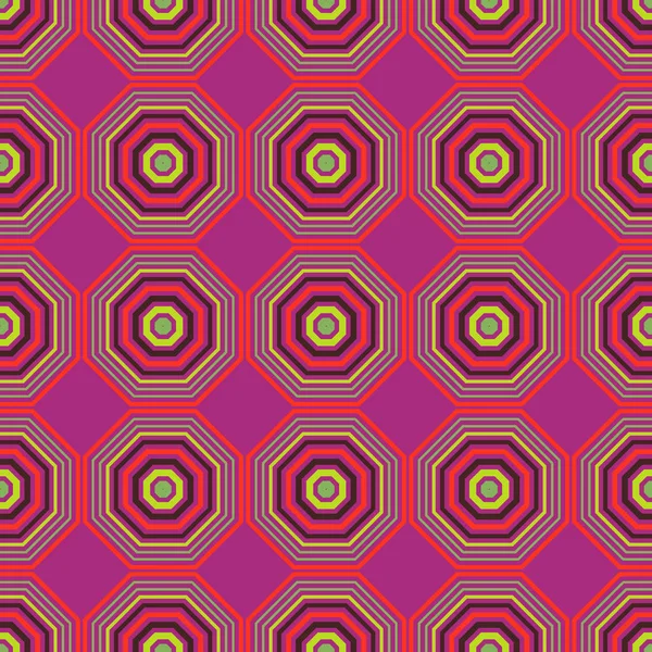 Modèle sans couture hexagone vibrant — Image vectorielle