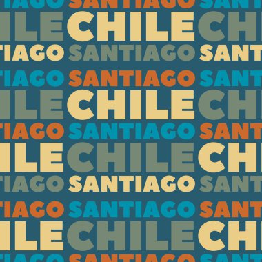 Santiago, Şili seamless modeli