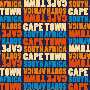 Capetown, Güney Afrika seamless modeli