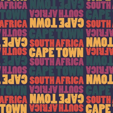 Capetown, Güney Afrika seamless modeli