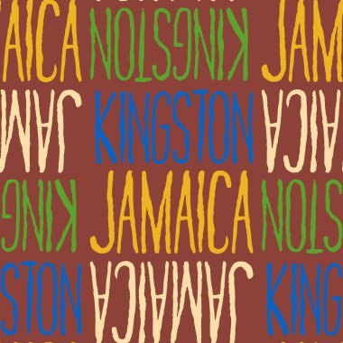Kingston, Jamaica seamless modeli