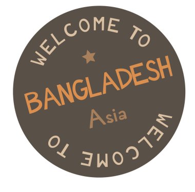 Bangladeş Asya hoş geldiniz