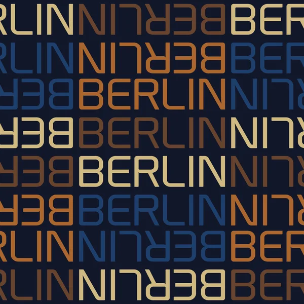 Берлин, германия безморская узор — стоковый вектор