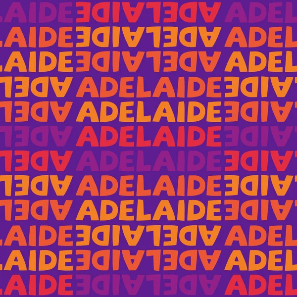 Adelaide, Australia patrón sin costuras — Vector de stock