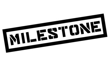 Kilometre taşı tipografik damgası