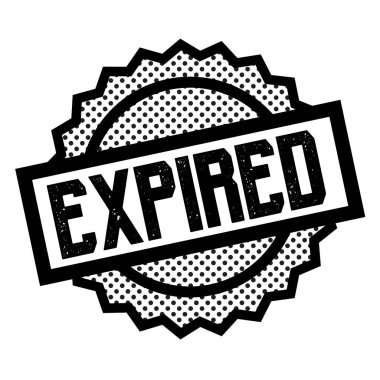 Beyaz süresi dolmuş damgası