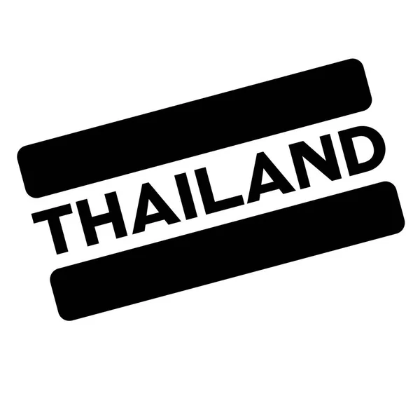 Timbre thailand noir — Image vectorielle