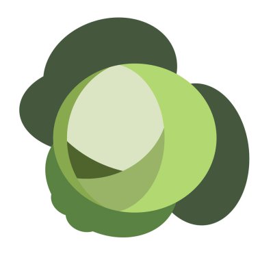 lahana yeşil daire basit örnek