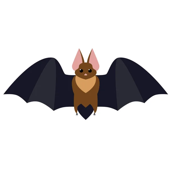 Bat plochý obrázek — Stockový vektor