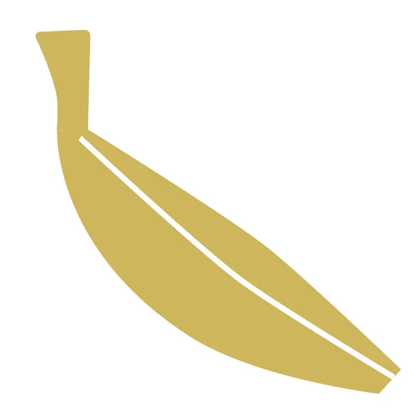Banana illustrazione piatta — Vettoriale Stock