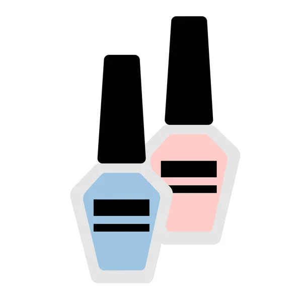 Esmalte de uñas ilustración plana — Archivo Imágenes Vectoriales