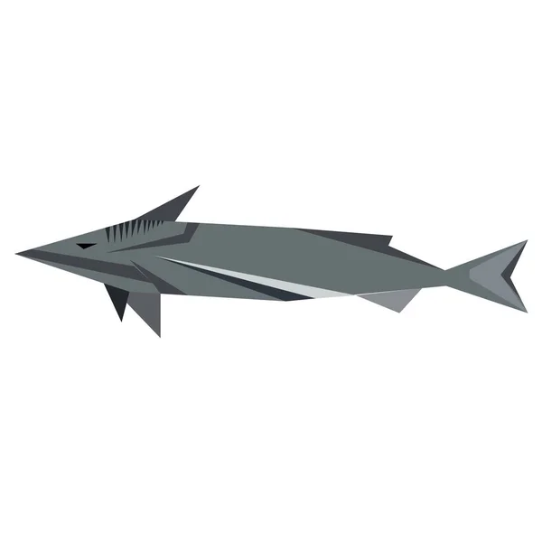 Fish flat illustration — Stock Vector