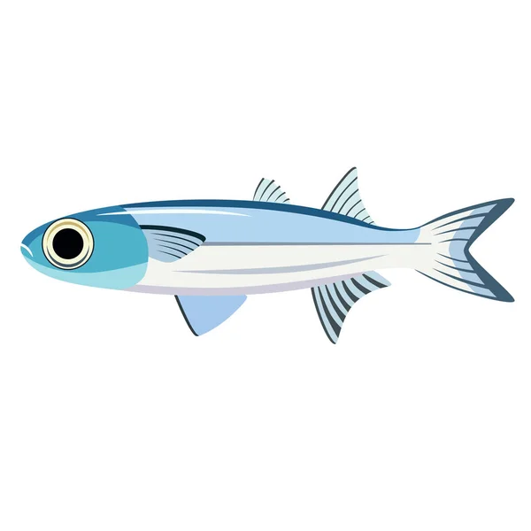 Fish flat illustration — Stock Vector