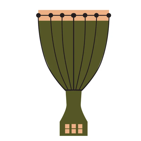 Illustration plate de tambour — Image vectorielle