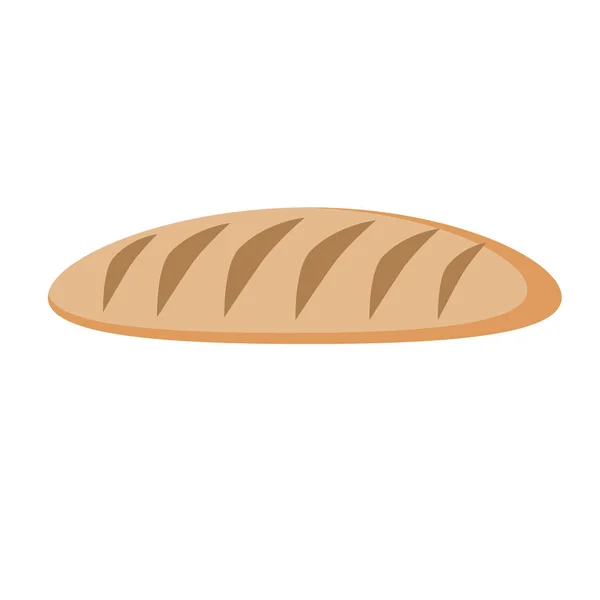 Brot flach einfache Illustration — Stockvektor