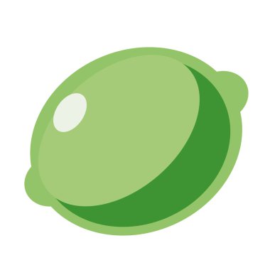 Yeşil limon daire basit örnek