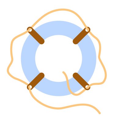 Lifebuoy düz stil illüstrasyon