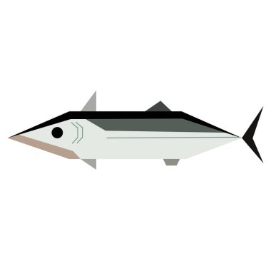 geometrik tarzı balık geometrik tarzı illüstrasyon