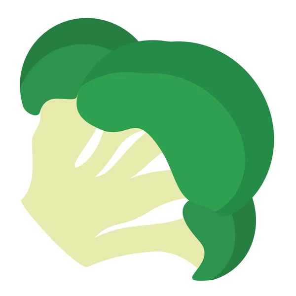 Brócolis plana ilustração simples —  Vetores de Stock