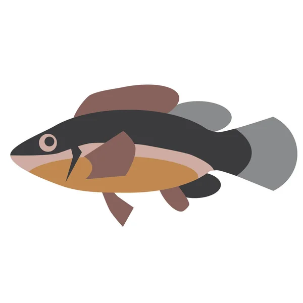 Ψάρια επίπεδη στυλ εικονογράφηση — Διανυσματικό Αρχείο