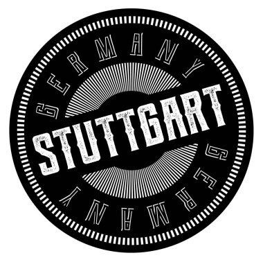 Beyaz Stuttgart damgası