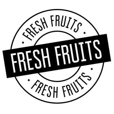 beyaz taze meyve damgası