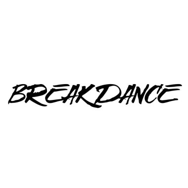 Beyaz breakdance damgası