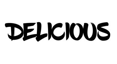 Beyaz lezzetli damgası