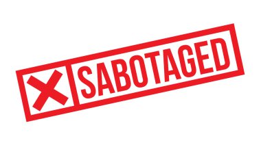 Beyaz bozulmuş damgası