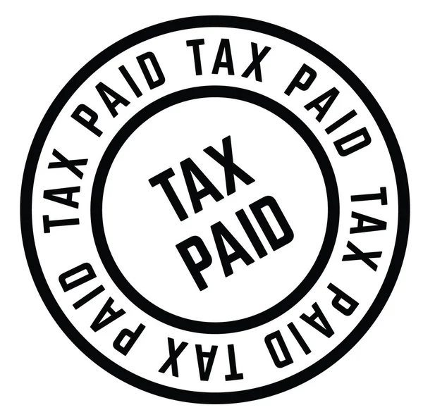 Tax Paid stamp — Stockvector