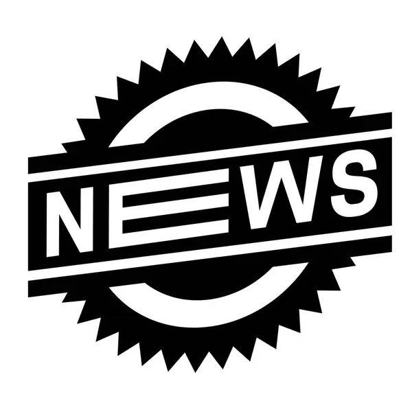 Sello de noticias en blanco — Vector de stock