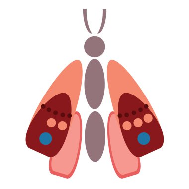 Kelebek düz illüstrasyon