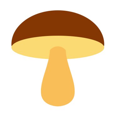 Orman mantar düz illüstrasyon