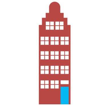 düz renk düz renk illüstrasyon inşaat amsterdam