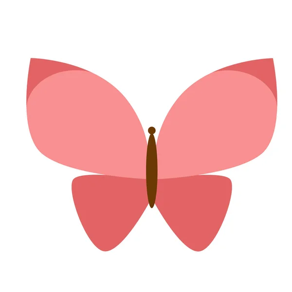 Schmetterling flach Illustration — Stockvektor