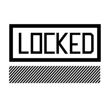 Beyaz kilitli damgası