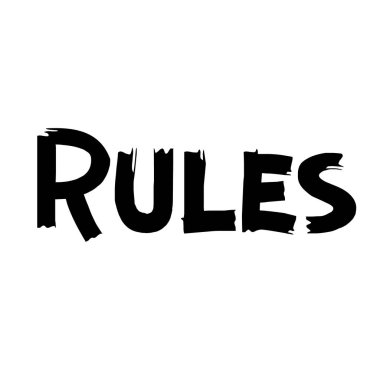 Kuralları etiket illüstrasyon