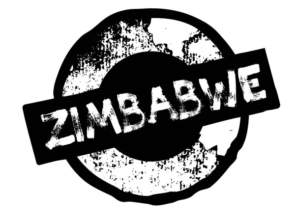 Zimbabwe Stempel auf weiß — Stockvektor