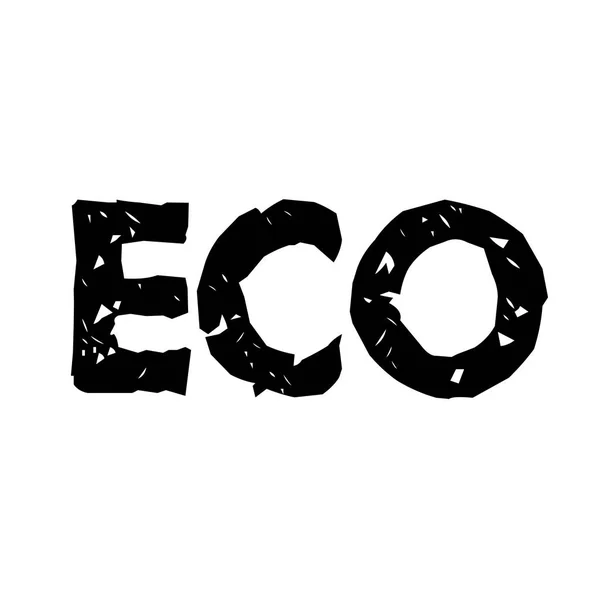 Ilustración del sello ecológico — Archivo Imágenes Vectoriales