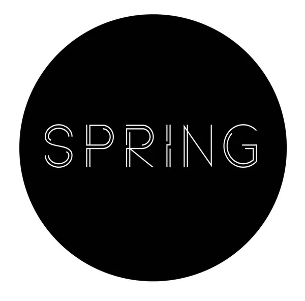 Ilustração etiqueta primavera — Vetor de Stock
