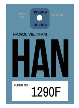 Hanoi Havaalanı Bagaj etiketi