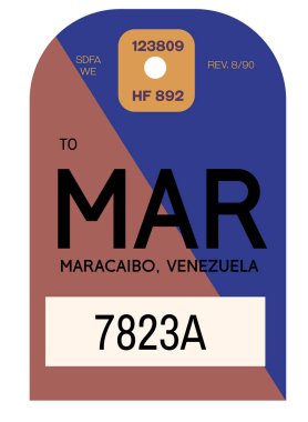 Maracaibo Havaalanı Bagaj etiketi