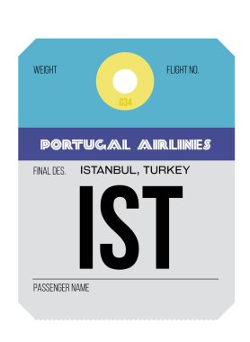  Havaalanı Bagaj etiketi