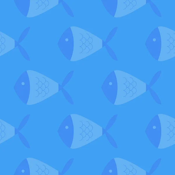 Padrão geométrico dos peixes — Vetor de Stock