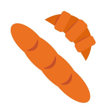 Ekmek broducts düz illüstrasyon