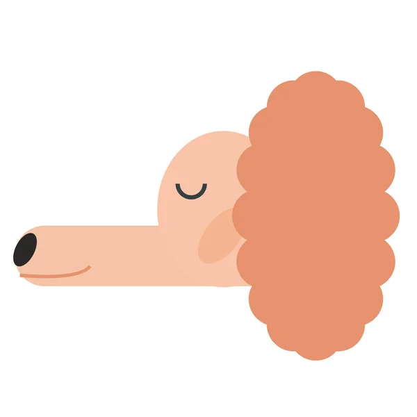 Dog s head flat illustration — Stock Vector